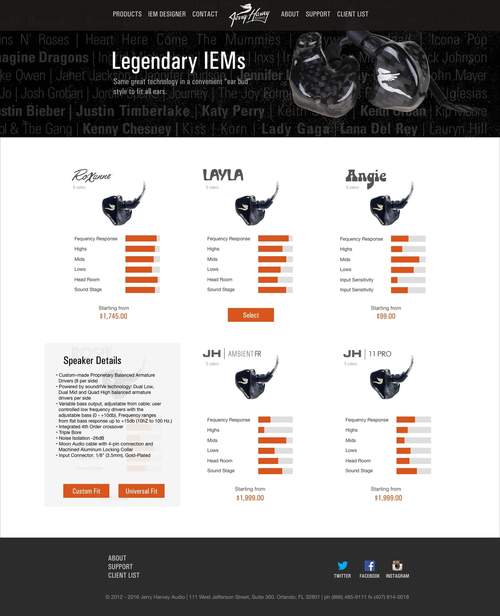 Jerry Harvey Audio — E-commerce product experience